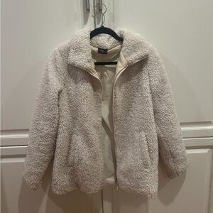 32 Degrees Women's Off-White Teddy Jacket